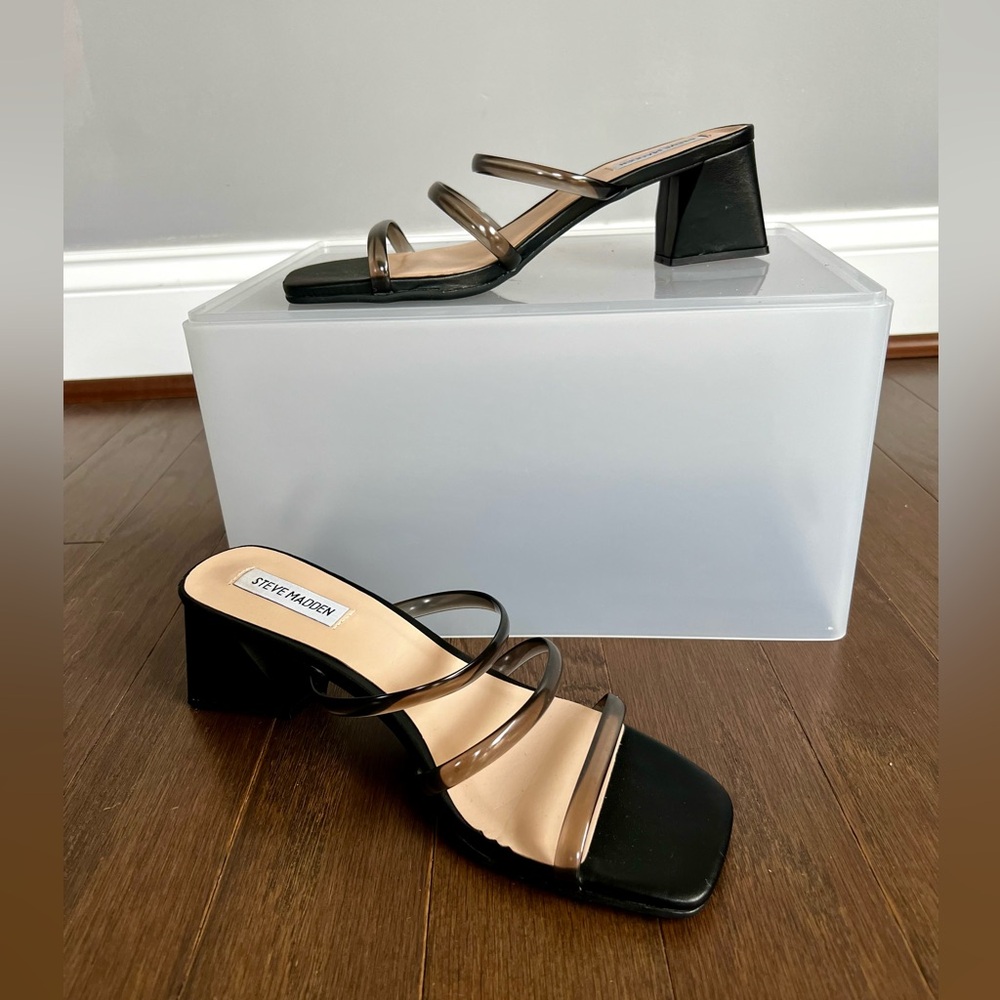 Steve Madden Hanya Block Heel Slides